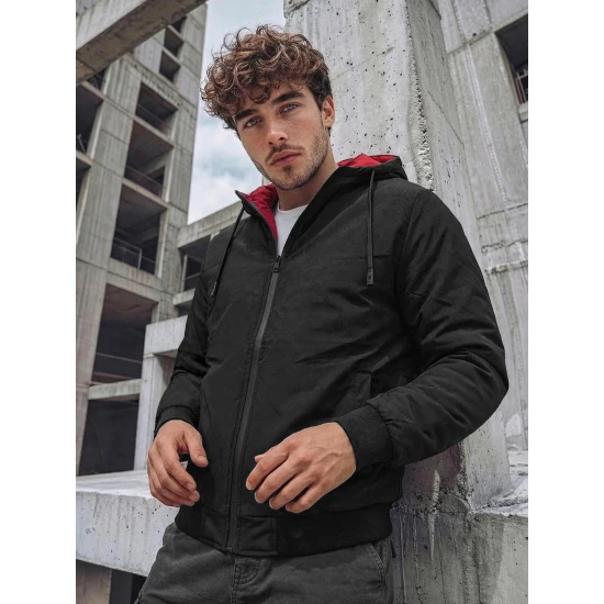 Vīriešu sarkana divpusējā jaka Conrad Vīriešu jakas un mēteļi