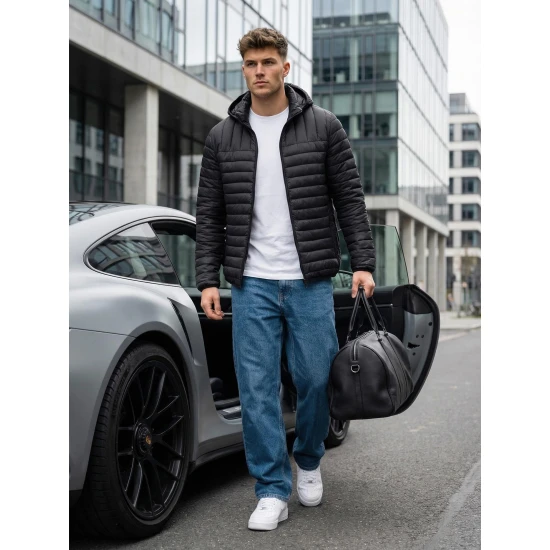 Pārejas melna jaka Mond Nedēļas TOP: pavasara jakas