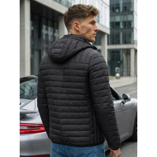 Pārejas melna jaka Mond Nedēļas TOP: pavasara jakas