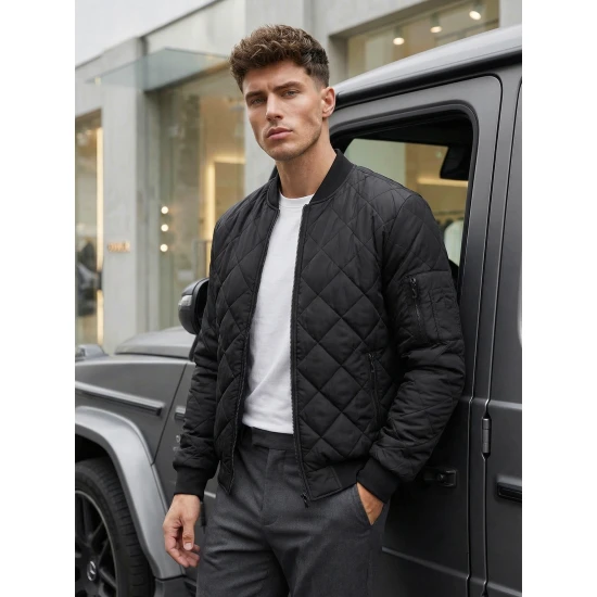 Vīriešu melna jaka Morel JS/MY01 -TX2215