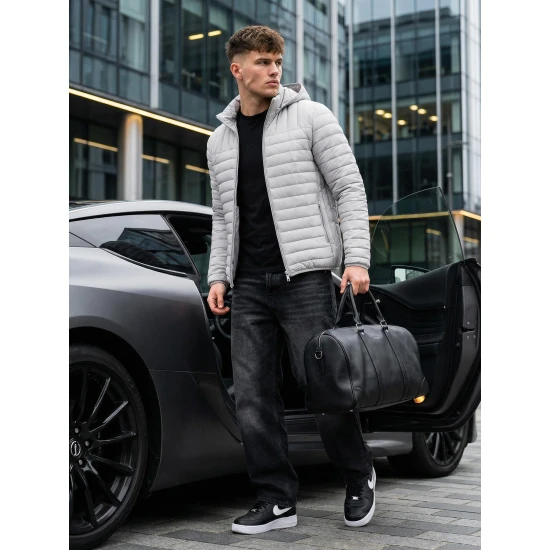 Pārejas pelēka jaka Mond Nedēļas TOP: pavasara jakas