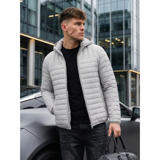 Pārejas pelēka jaka Mond Nedēļas TOP: pavasara jakas