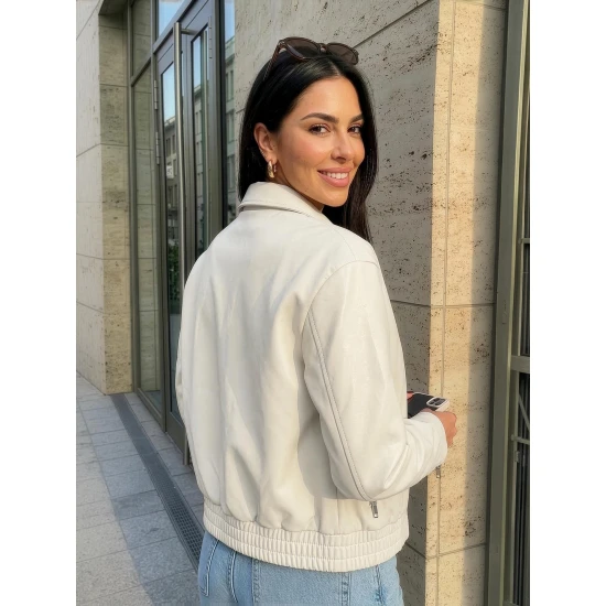 Sieviešu brūna ādas jaka Jase Sieviešu jakas