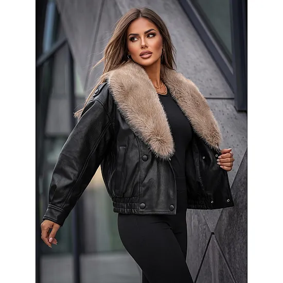 Women's Black Leather Jacket 