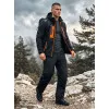 Vīriešu melna jaka ar oranžām detaļām Ero Vīriešu jakas un mēteļi