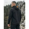 Vīriešu melna jaka ar oranžām detaļām Ero Vīriešu jakas un mēteļi