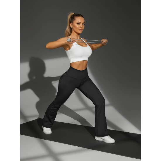 Sieviešu melnas treniņbikses Perla Gadījuma bikses