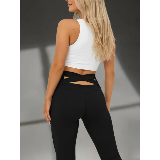 Sieviešu melnas treniņbikses Perla Gadījuma bikses