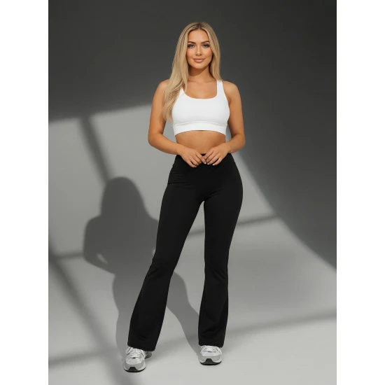 Sieviešu melnas treniņbikses Perla Gadījuma bikses