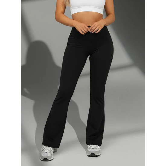 Sieviešu melnas treniņbikses Perla Gadījuma bikses