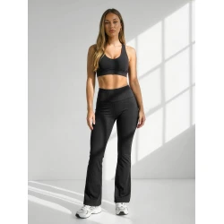 Sieviešu platās bikses melnā krāsā Siden