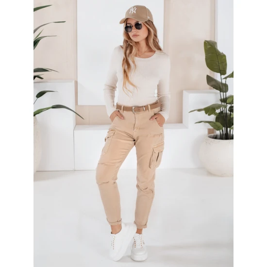 Sieviešu brūnas bikses Cargo