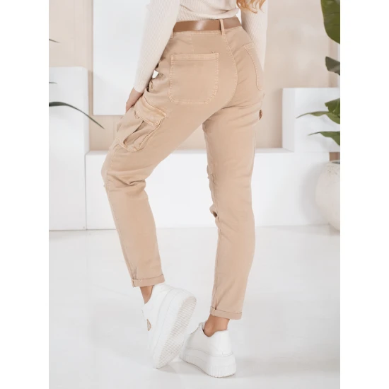 Sieviešu brūnas bikses Cargo