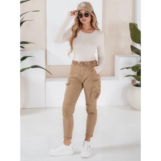 Sieviešu brūnas bikses Cargo