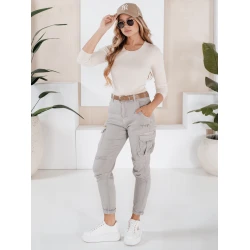 Sieviešu pelēkas bikses Cargo