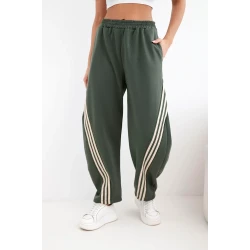 Sieviešu haki krāsas ikdienas bikses Sports