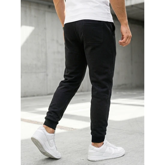 Vīriešu melnās bikses Base Gadījuma bikses