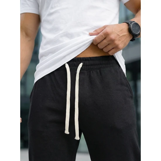 Vīriešu melnās bikses Bold Gadījuma bikses