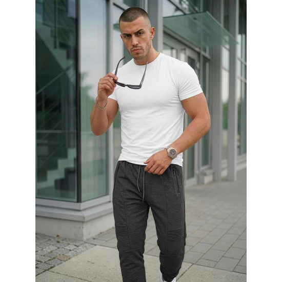 Astin tumši pelēki vīriešu bikses Gadījuma bikses