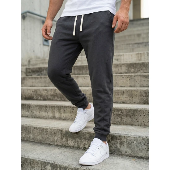 Vīriešu tumši zilas krāsas bikses Base Gadījuma bikses