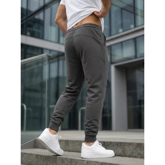 Vīriešu tumši zilas krāsas bikses Bold Gadījuma bikses