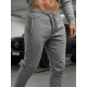 Vīriešu tumši pelēkas ikdienas bikses Resol Gadījuma bikses