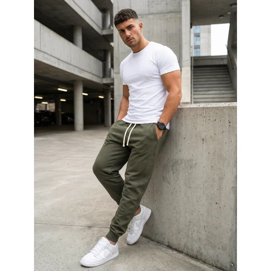 Vīriešu pelēkas bikses Base Gadījuma bikses