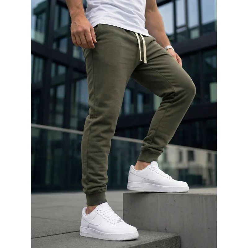 Vīriešu bikses khaki krāsā Bold Gadījuma bikses