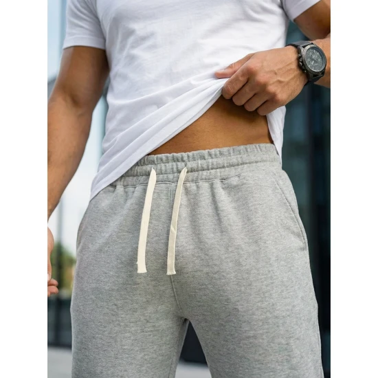 Vīriešu pelēkas bikses Bold Gadījuma bikses