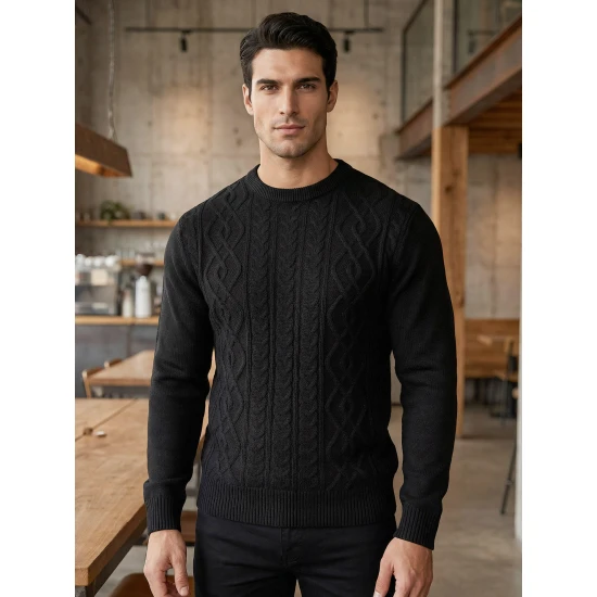 Vīriešu melns džemperis Wilson