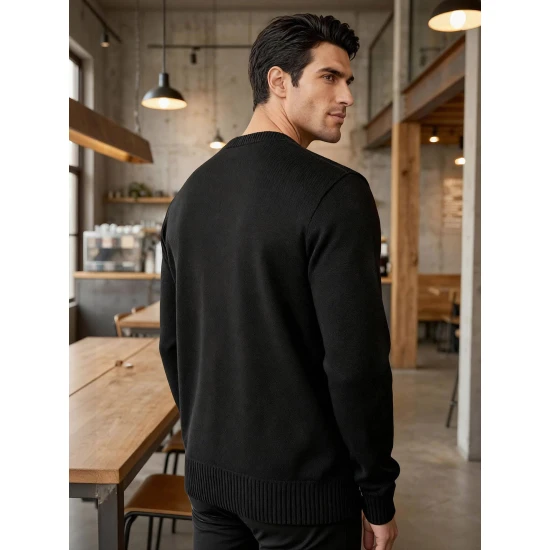 Vīriešu melns džemperis Wilson