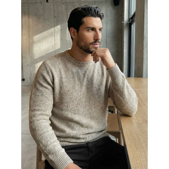 Vīriešu brūns kardigāns Remin