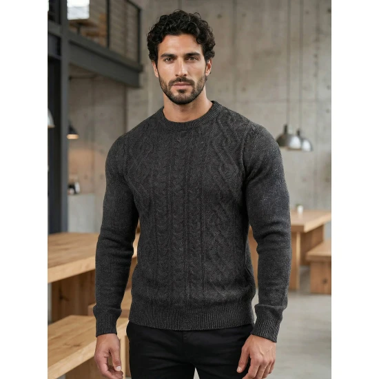 Vīriešu tumši pelēks džemperis Wilson