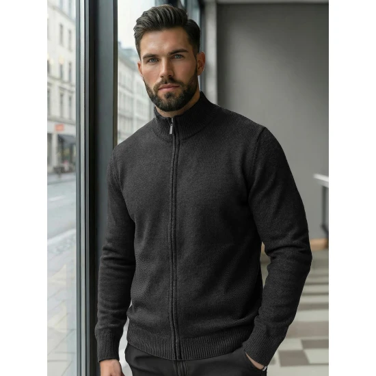 Vīriešu tumši pelēks džemperis Nelson