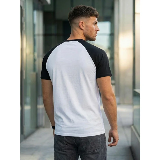 Vīriešu balts un melns Dilan T-krekls T-krekls