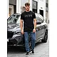 Męski czarny T-shirt Max Koszulka z napisami