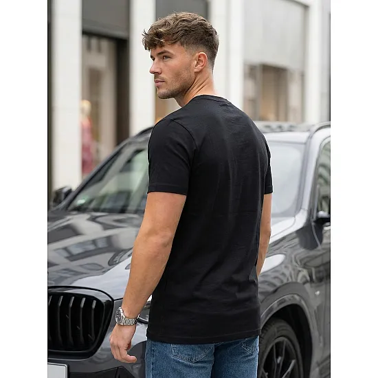 Męski czarny T-shirt Max Koszulka z napisami