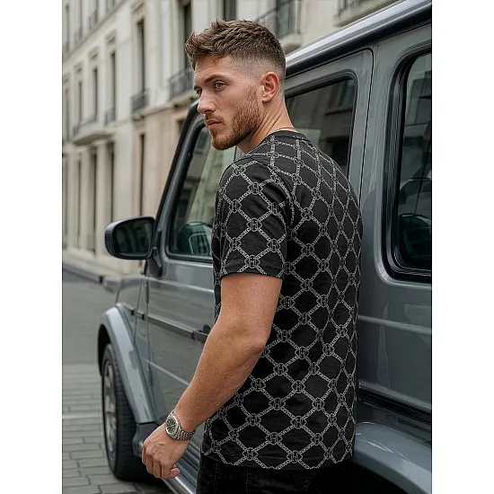 Men's black T-shirt Jeff T-shirt