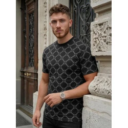 Vīriešu melns T-krekls Jeff