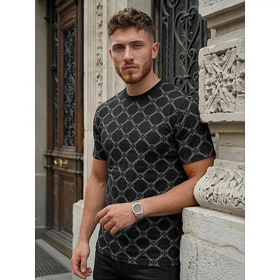 Men's black T-shirt Jeff T-shirt