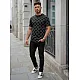 Men's black T-shirt Jeff T-shirt