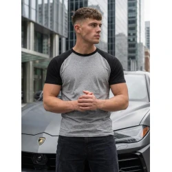 Vīriešu pelēks/melns krekls Arnol