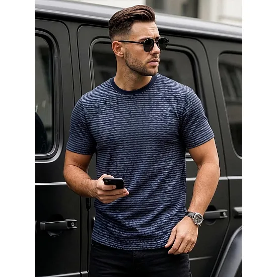 Men's dark blue Cliff shirt T-shirt