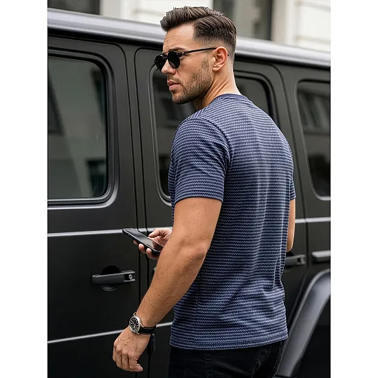 Men's dark blue Cliff shirt T-shirt