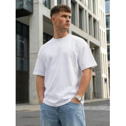 Vīriešu balta oversize T-krekls „Perfect“
