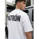 Vīriešu balts krekls Patron T-krekls ar saukļiem