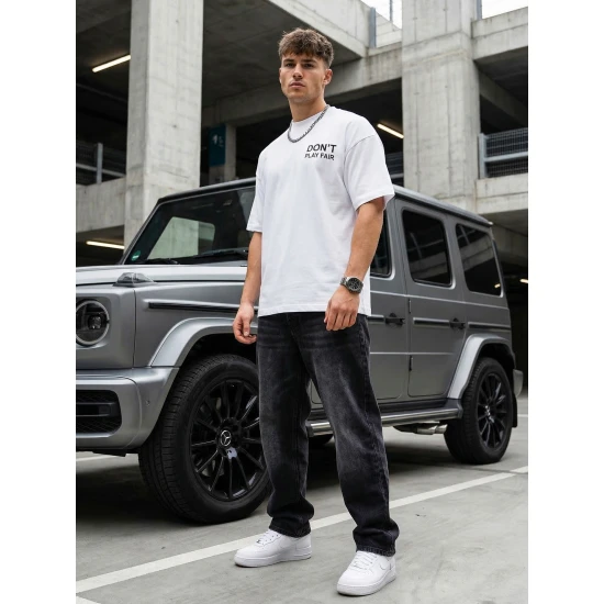 Vīriešu balts krekls Patron T-krekls ar saukļiem