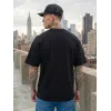 Vīriešu melns oversize t-krekls Dreamers T-krekls ar saukļiem