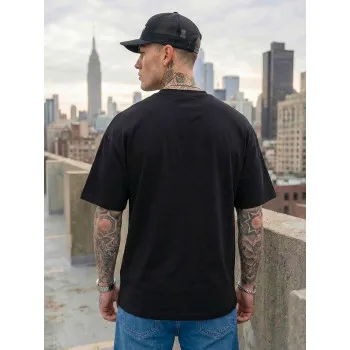 Vīriešu melns oversize t-krekls Dreamers