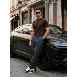 Vīriešu brūni T-krekli Summer